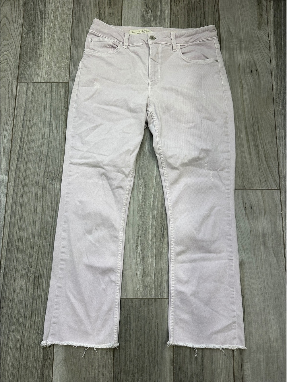 Pilcro and the Letterpress High-Rise Bootcut Jeans Size 29 Light Pink